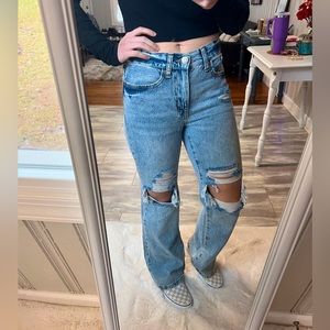 Aeropostale boyfriend flare high-rise jeans